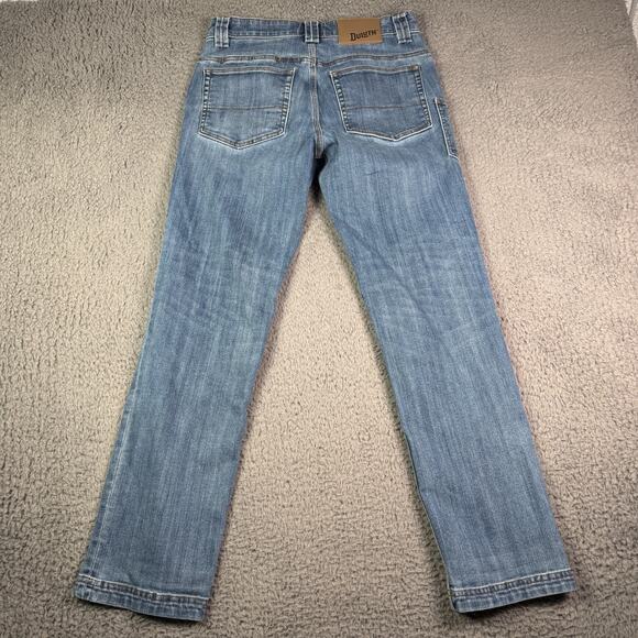 Duluth Trading Jeans Mens 30x30 Blue Ballroom Double Flex Slim Fit Stretch - Picture 5 of 9